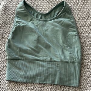 PINK Victoria's Secret Mint Ribbed Sports Bra